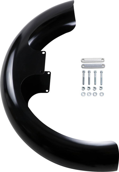 Klock Werks - KWF-02-0518 - Front Fender - Wrapper - Black - 21"