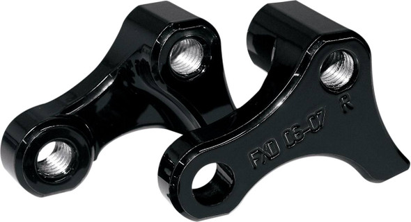 La Choppers - LA-7590-02B - Lowering Kit - Rear - Lowers 1" - Black Powder Coated - '06-'17 Dyna