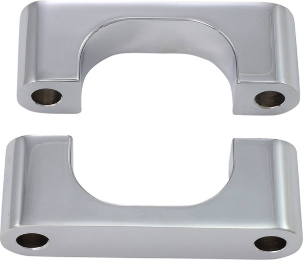 Klock Werks - KWFS-02-0106-C - Hugger Front Fender Mounting Blocks - For 21" Wheels - Chrome