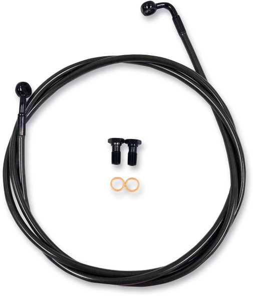 La Choppers - LA-8100B16M - Brake Lines - 15" - 17" Ape Hanger Handlebars - Midnight