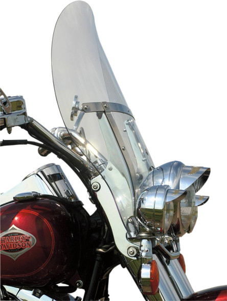 Klock Werks - KWW-02-0218 - Flare™ Windshield - 20" - Clear - FLST
