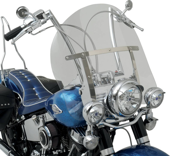 Klock Werks - KWW-02-0235 - Flare™ Windshield - 17" - Clear - FLST