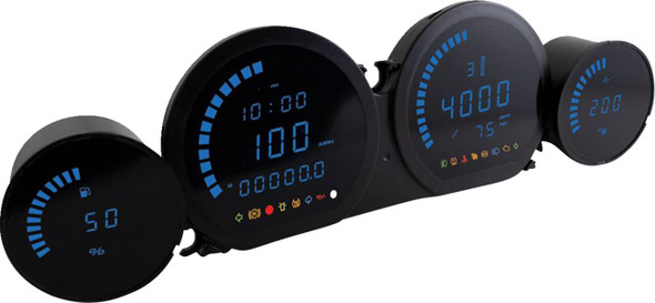 Koso North America - BA064911 - HD-03L Gauge Kit - Blue Display