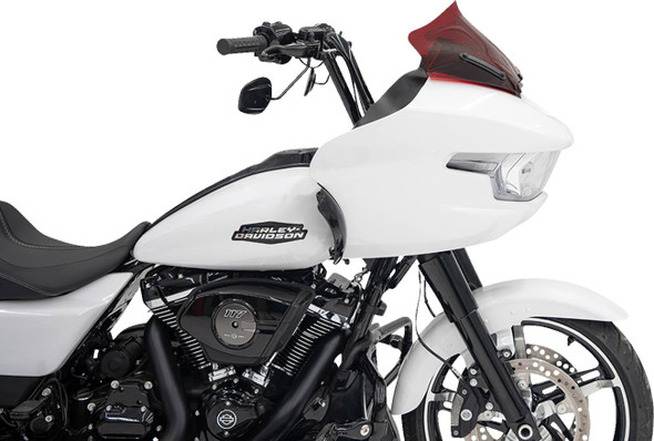 Klock Werks - KWW-01-0715 - Kolor Flare™ Windshield - 10" - Red - FLTR