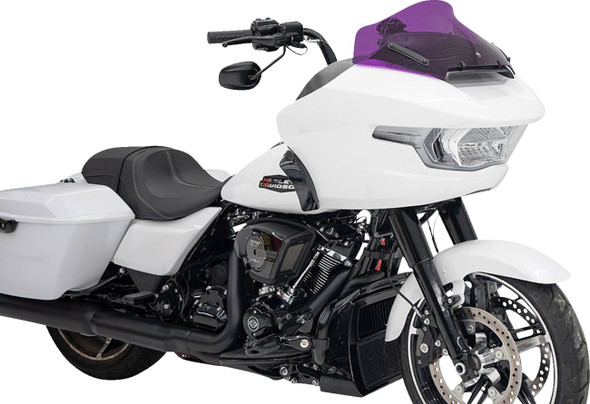 Klock Werks - KWW-01-0720 - Kolor Flare™ Windshield - 10" - Purple - FLTR