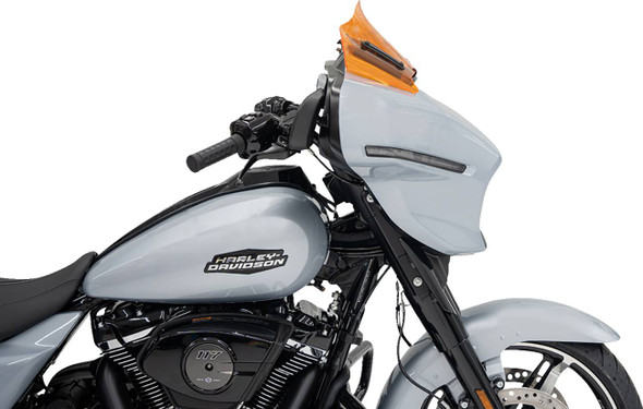 Klock Werks - KWW-01-0729 - Kolor Flare™ Windshield - 8" - Orange - FLHX