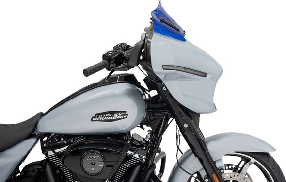 Klock Werks - KWW-01-0732 - Kolor Flare™ Windshield - 8" - Blue - FLHX