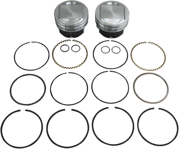 Kb Performance - KB411.STD - Piston Kit - 3.875" Standard - 10.5:1 CR - 95" Twin Cam Big Bore