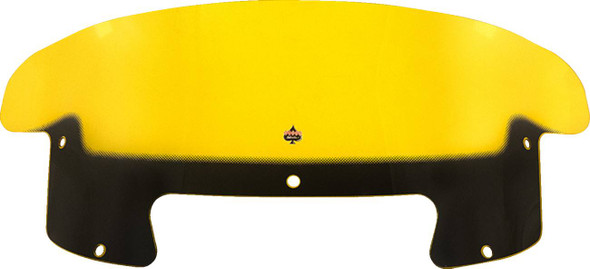Klock Werks - KWW-04-0629 - Kolor Flare™ Windshield - 8" - Yellow - Indian