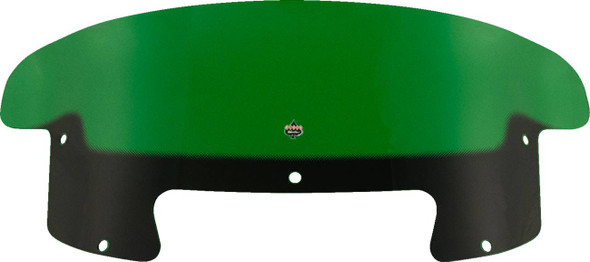 Klock Werks - KWW-04-0630 - Kolor Flare™ Windshield - 8" - Green - Indian