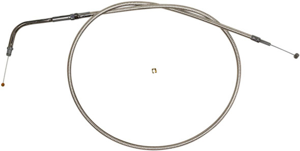 Magnum Shielding - 53136 - Polished Stainless Steel Braided Throttle Cable - 33-11/16"