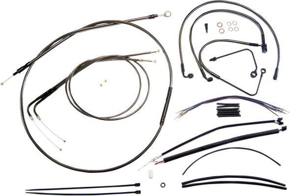 Magnum Shielding - 487261 - Black Pearl™ Designer Handlebar Installation Kit - 12"-14" - '11-'14 FLS