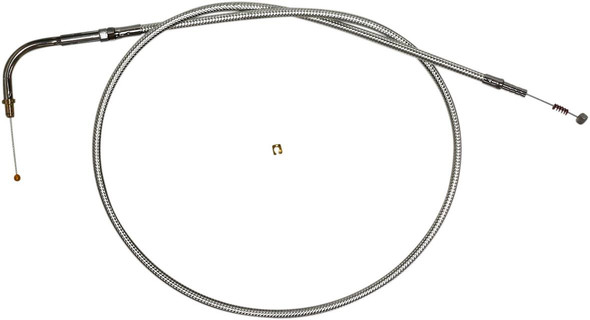 Magnum Shielding - 34256 - Sterling Chromite II® Braided Idle Cable for Harley-Davidson - 36-3/4"