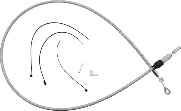 Magnum Shielding - 523420HE - Polished Stainless Quick Connect Upper Clutch Cable - 54"