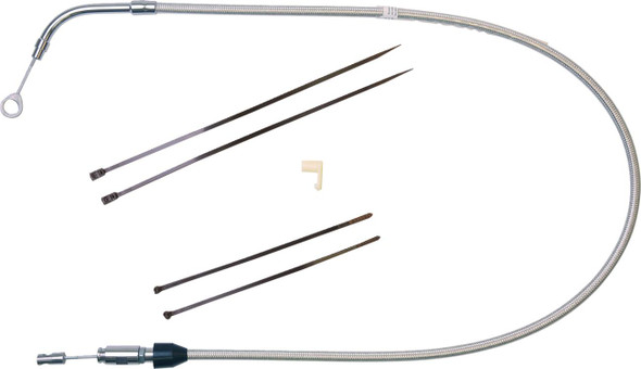 Magnum Shielding - 5235HE - Polished Stainless Quick Connect Upper Clutch Cable - 39"