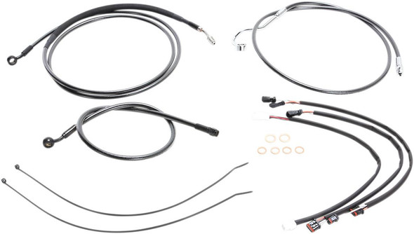 Magnum Shielding - 487932 - Black Pearlâ„¢ Upper Handlebar Installation Kit - 15"-17" - '17-'19 FLHR Magnum Shielding - 487932 - Black Pearlâ„¢ Upper Handlebar Installation Kit - 15"-17" - '17-'19 FLHR