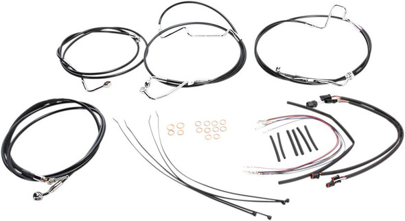 Magnum Shielding - 489341 - XR Handlebar Installation Kit - 12"-14" Ape Hanger Handlebars - Black Magnum Shielding - 489341 - XR Handlebar Installation Kit - 12"-14" Ape Hanger Handlebars - Black