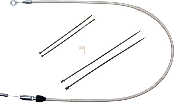 Magnum Shielding - 52341HE - Polished Stainless Quick Connect Upper Clutch Cable - 35"