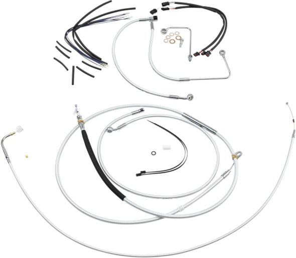 Magnum Shielding - 387582 - Sterling Chromite II® Designer Handlebar Installation Kit - 15"-17" - '15 FLS