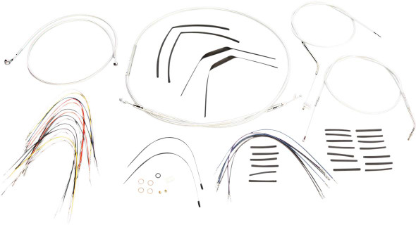 Magnum Shielding - 387653 - Sterling Chromite II® Designer Handlebar Installation Kit - 18"-20" - '07-'13 Sportster