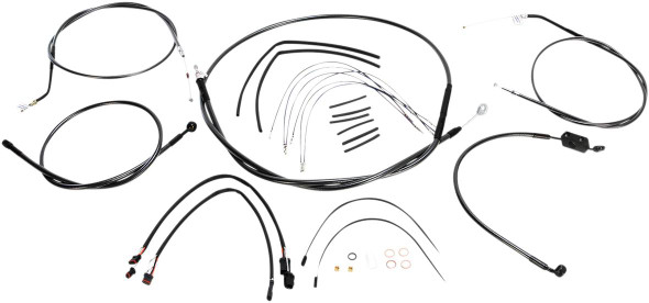 Magnum Shielding - 487673 - Black Pearlâ„¢ Designer Handlebar Installation Kit - 18"-20" - '14-'22 Sportster Magnum Shielding - 487673 - Black Pearlâ„¢ Designer Handlebar Installation Kit - 18"-20" - '14-'22 Sportster