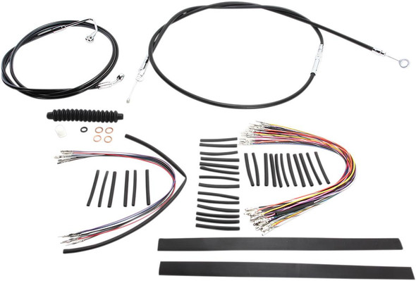 Magnum Shielding - 489362 - XR Handlebar Installation Kit - 15"-17" Ape Hanger Handlebars - Black