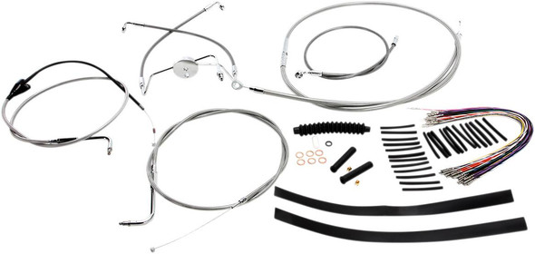 Magnum Shielding - 589282 - XR Handlebar Installation Kit - 15"-17" Ape Hanger Handlebars - Stainless Steel