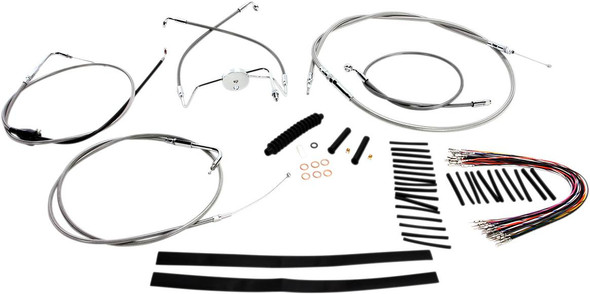 Magnum Shielding - 589292 - XR Handlebar Installation Kit - 15"-17" Ape Hanger Handlebars - Stainless Steel