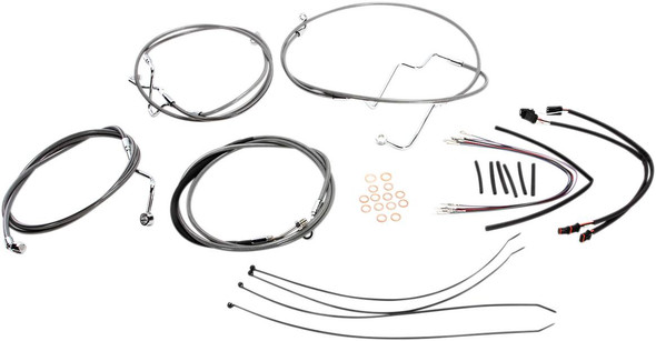 Magnum Shielding - 589552 - XR Handlebar Installation Kit - 15"-17" Ape Hanger Handlebars - Stainless Steel Magnum Shielding - 589552 - XR Handlebar Installation Kit - 15"-17" Ape Hanger Handlebars - Stainless Steel