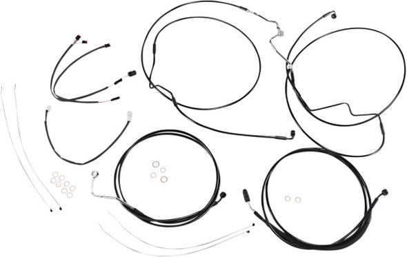 Magnum Shielding - 486872 - XR Handlebar Installation Kit - 15"-17" Ape Hanger Handlebars - Black