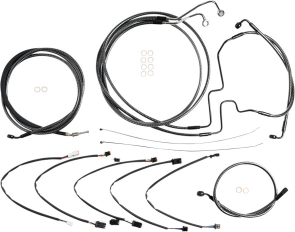 Magnum Shielding - 787411 - KARBONFIBR Designer Handlebar Installation Kit - 12"-14" - '17-'20 FLHRXS
