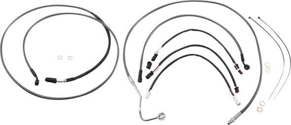 Magnum Shielding - 787851 - KARBONFIBR Designer Handlebar Installation Kit - 12"-14" - '17-'20 FLH