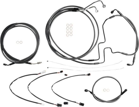 Magnum Shielding - 787841 - KARBONFIBR Designer Handlebar Installation Kit - 12"-14" - '17-'20 FLH