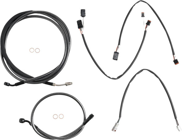 Magnum Shielding - 787881 - KARBONFIBR Designer Handlebar Installation Kit - 12"-14" - '17-'20 FLTR
