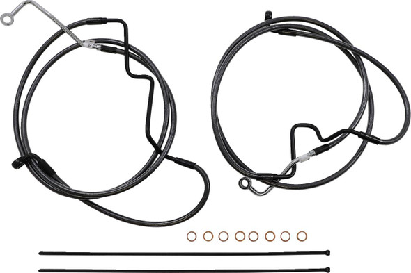 Magnum Shielding - 487992 - Black Pearl™ Designer Handlebar Installation Kit - 15"-17" - '21-'22 FLHR