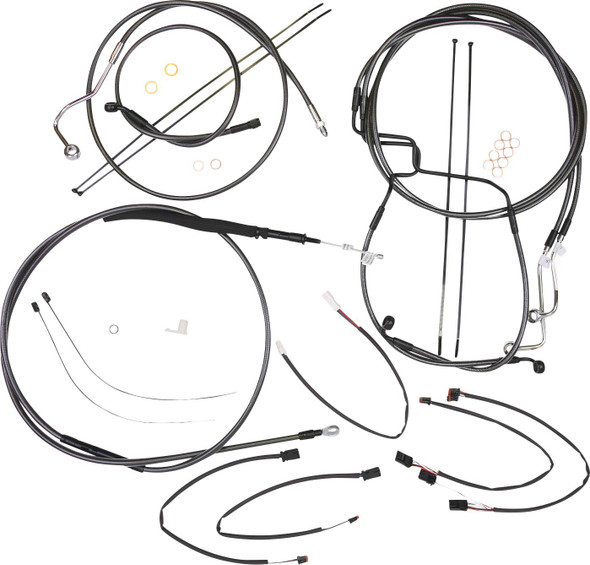 Magnum Shielding - 4871011 - Black Pearl™ Designer Handlebar Installation Kit - 12"-14" - '21-'23 FLHRXS