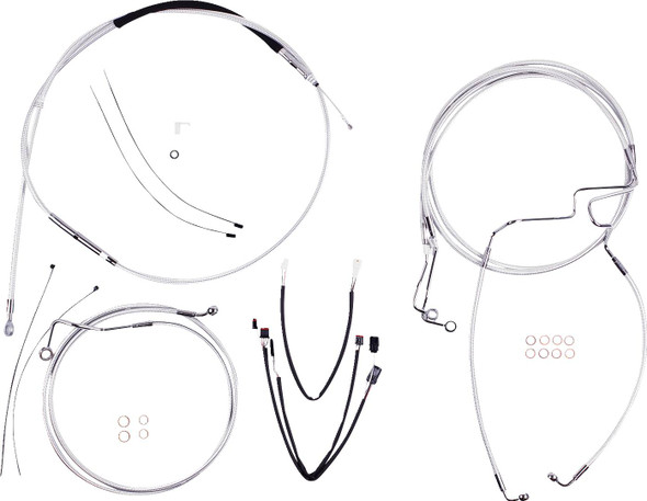 Magnum Shielding - 387972 - Sterling Chromite II® Designer Handlebar Installation Kit - 15"-17" - '21-'23 FLTR