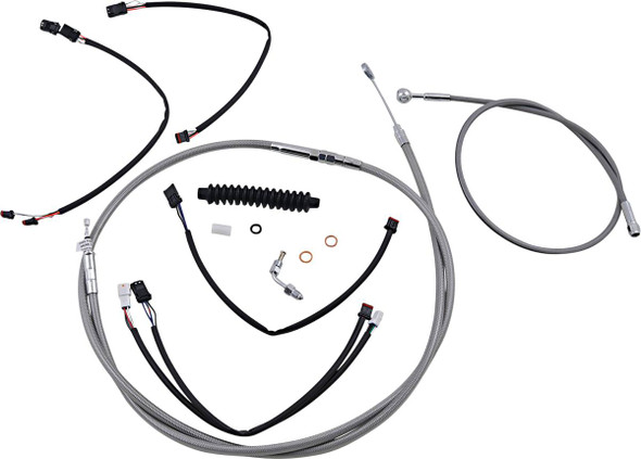 Magnum Shielding - 589962 - XR Handlebar Installation Kit - 15"-17" Ape Hanger Handlebars - Stainless Steel/Chrome
