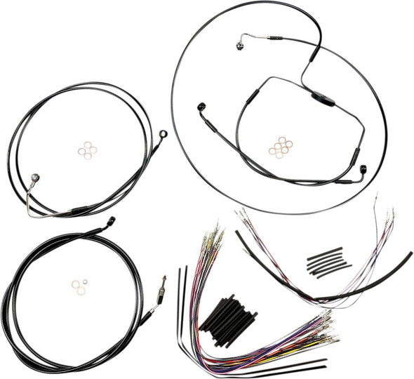 Magnum Shielding - 486001 - XR Handlebar Installation Kit - 12"-14" Ape Hanger Handlebars - Black