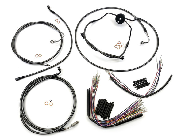 Magnum Shielding - 487022 - Black Pearl™ Designer Handlebar Installation Kit - 15"-17" - '09-'12 CVO FLTR