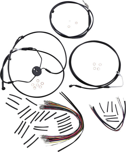 Magnum Shielding - 486022 - XR Handlebar Installation Kit - 15"-17" Ape Hanger Handlebars - Black