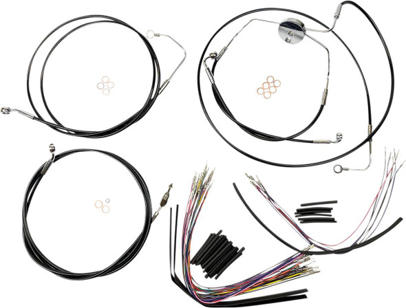 Magnum Shielding - 489002 - XR Handlebar Installation Kit - 15"-17" Ape Hanger Handlebars - Black