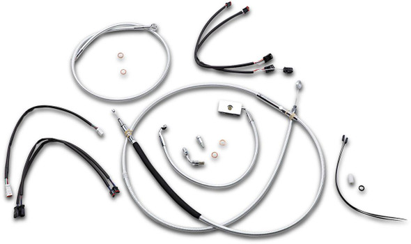 Magnum Shielding - 387942 - Sterling Chromite II® Designer Handlebar Installation Kit - 15"-17" - '18-'24 Softail