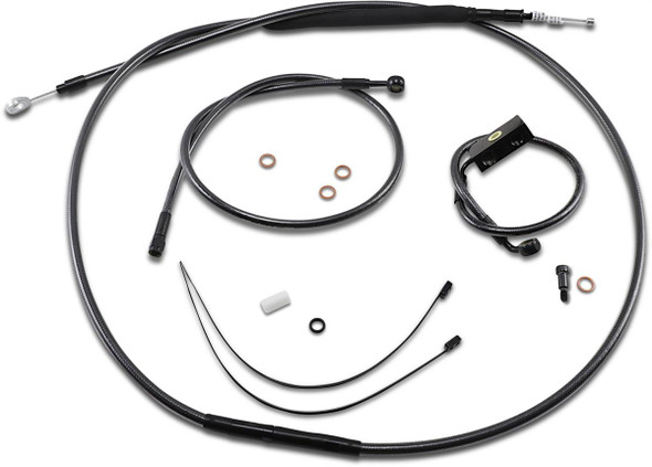 Magnum Shielding - 487941 - Black Pearl™ Designer Handlebar Installation Kit - 12"-14" - '18-'24 Softail