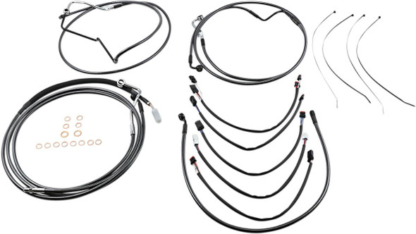 Magnum Shielding - 487412 - Black Pearl™ Designer Handlebar Installation Kit - 15"-17" - '17-'19 FLHRXS