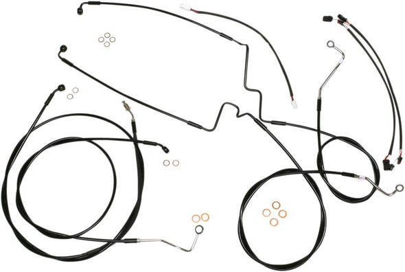 Magnum Shielding - 486841 - XR Handlebar Installation Kit - 12"-14" Ape Hanger Handlebars - Black