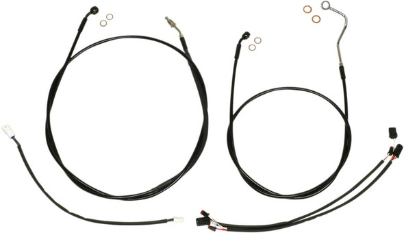 Magnum Shielding - 486851 - XR Handlebar Installation Kit - 12"-14" Ape Hanger Handlebars - Black