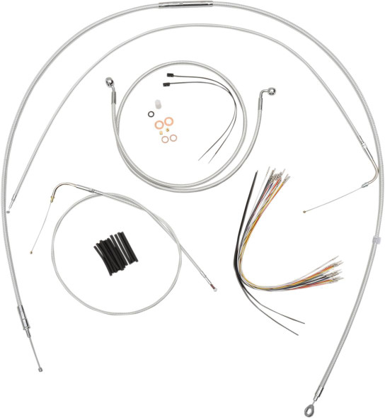 Magnum Shielding - 387751 - Sterling Chromite II® Designer Handlebar Installation Kit - 12"-14" - '16 FLTR