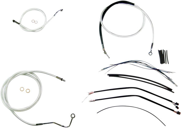 Magnum Shielding - 387851 - Sterling Chromite II® Upper Handlebar Installation Kit - 12"-14" - '17-'20 FLH