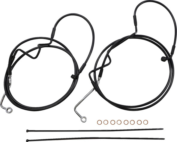Magnum Shielding - 486972 - XR Handlebar Installation Kit - 15"-17" Ape Hanger Handlebars - Stainless Steel